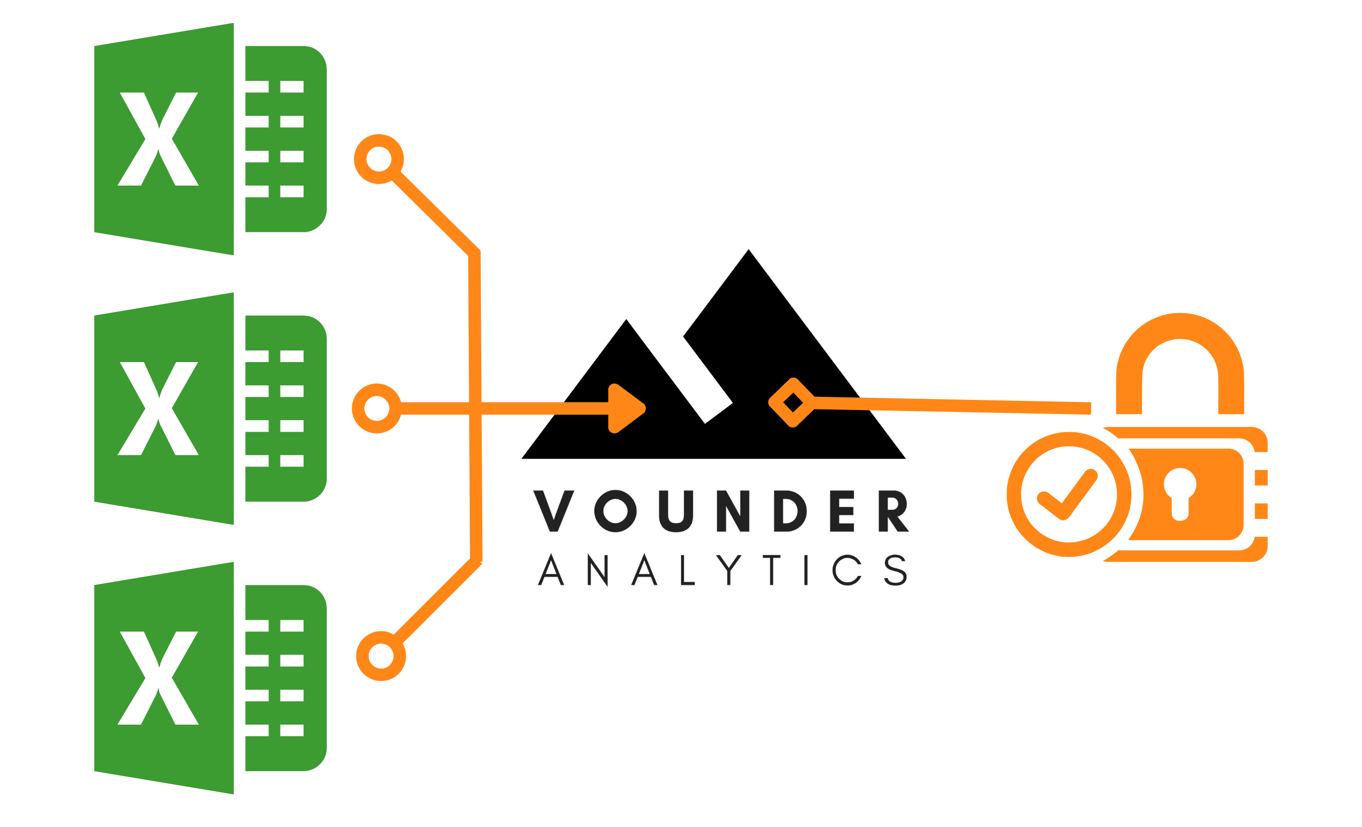 vounder organise excel to secure and organised data